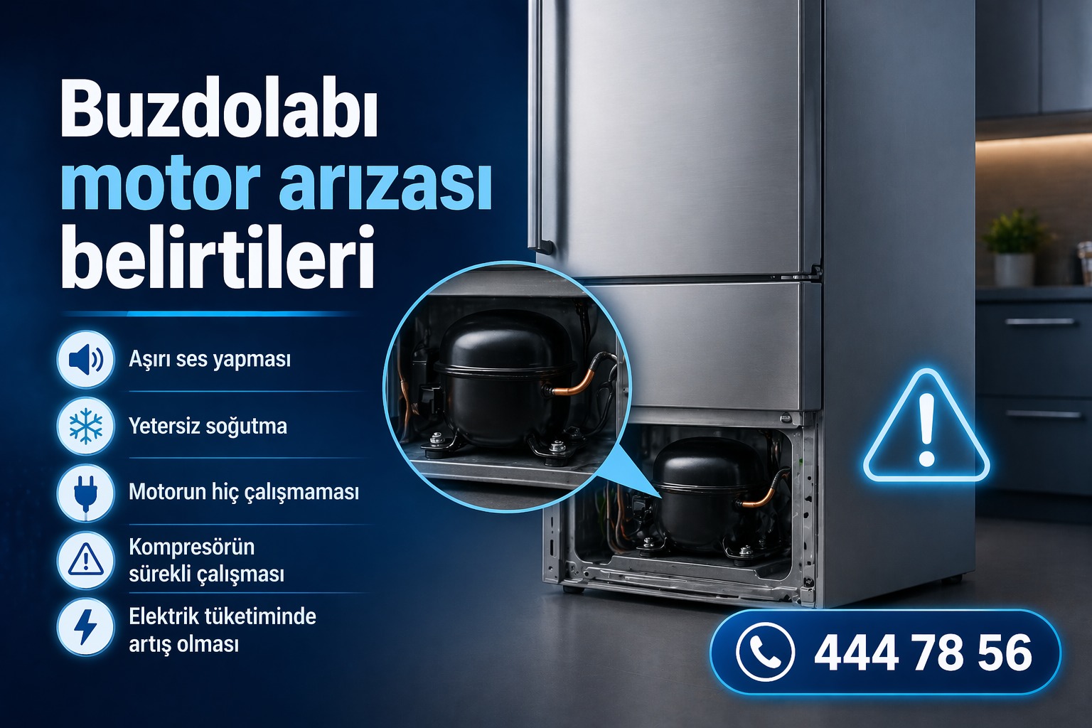 Beko buzdolabı motor arızası belirtileri