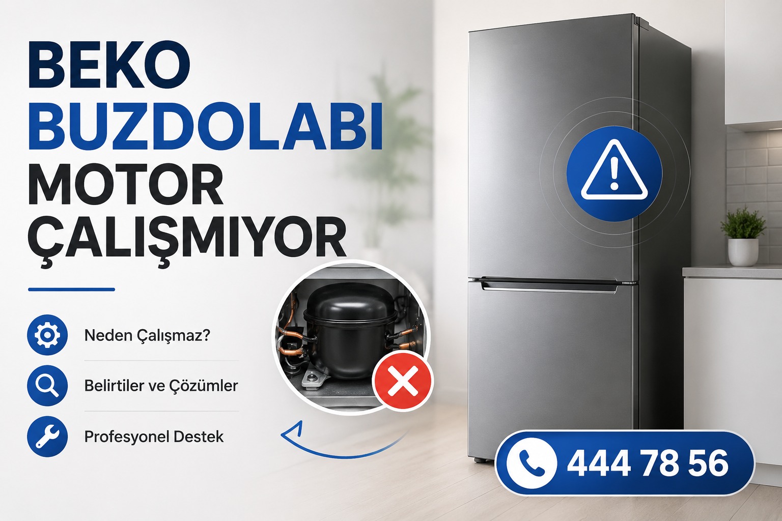 Beko buzdolabı motor çalışmıyor