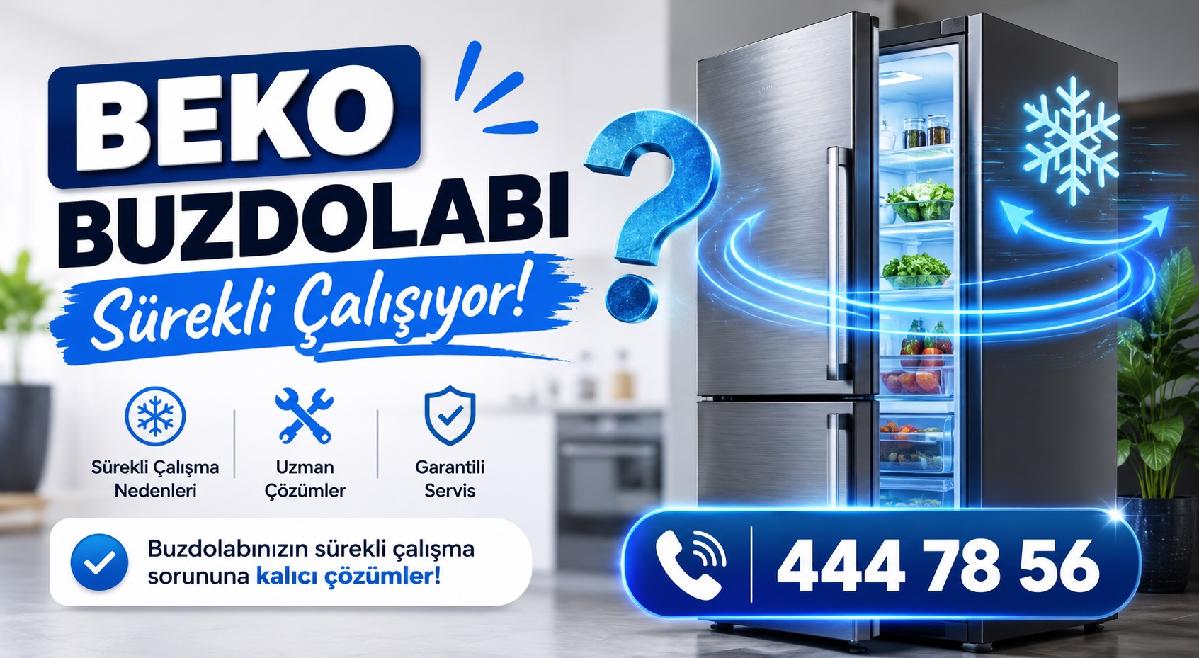 Beko buzdolabı sürekli çalışıyor