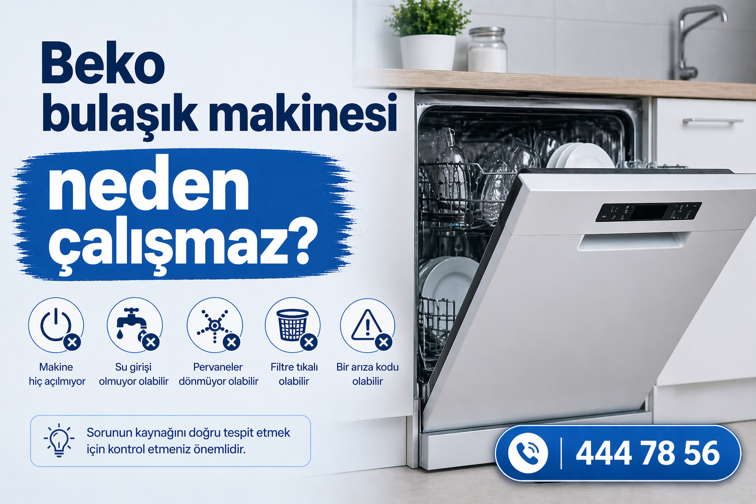 Beko bulaşık makinesi neden çalışmaz?