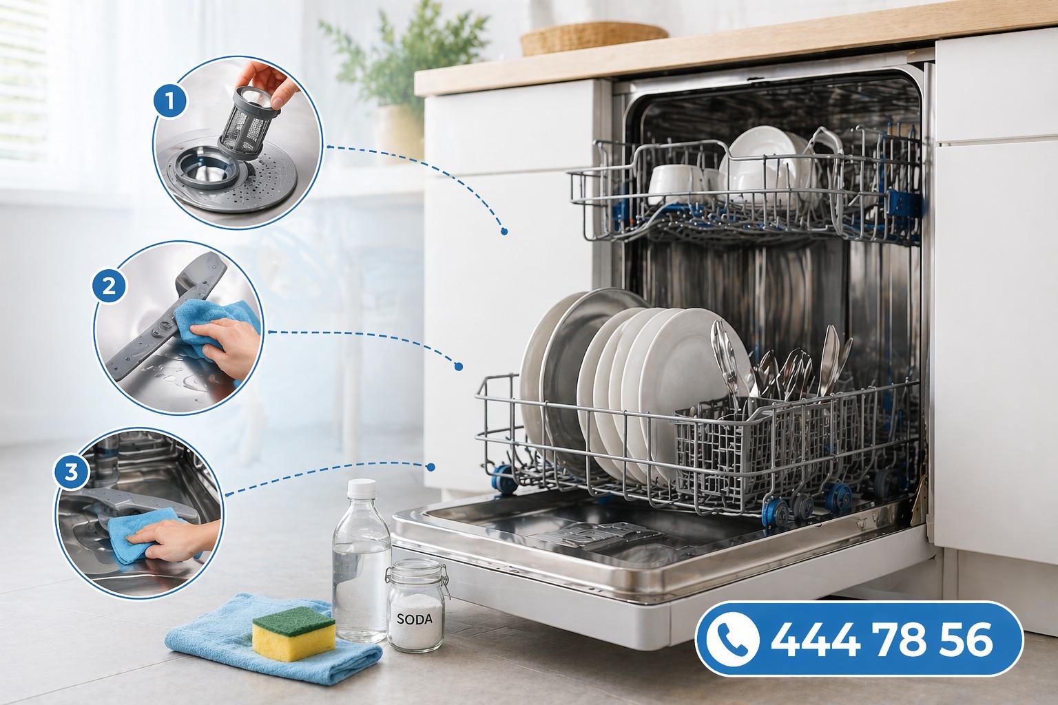 Beko bulaşık makinesi temizliği nasıl yapılır?