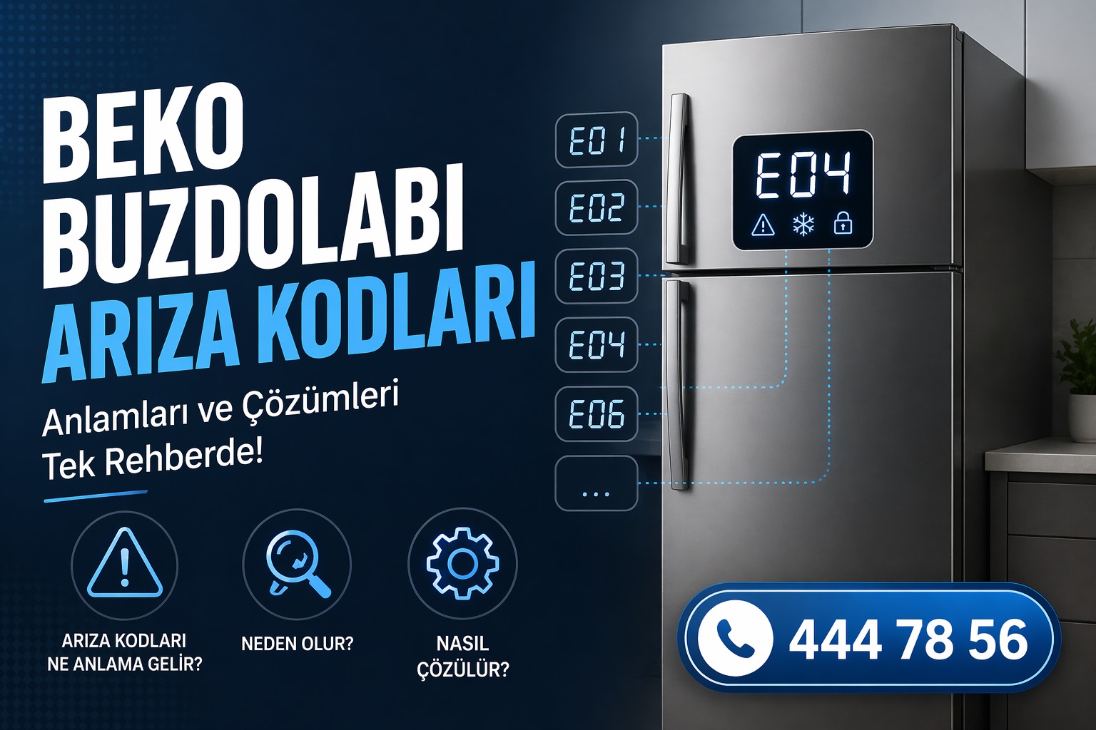Beko buzdolabı arıza kodları