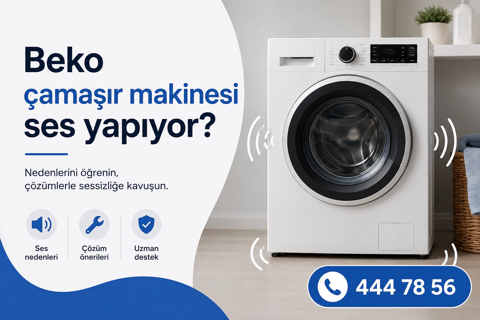 Beko çamaşır makinesi ses yapıyor