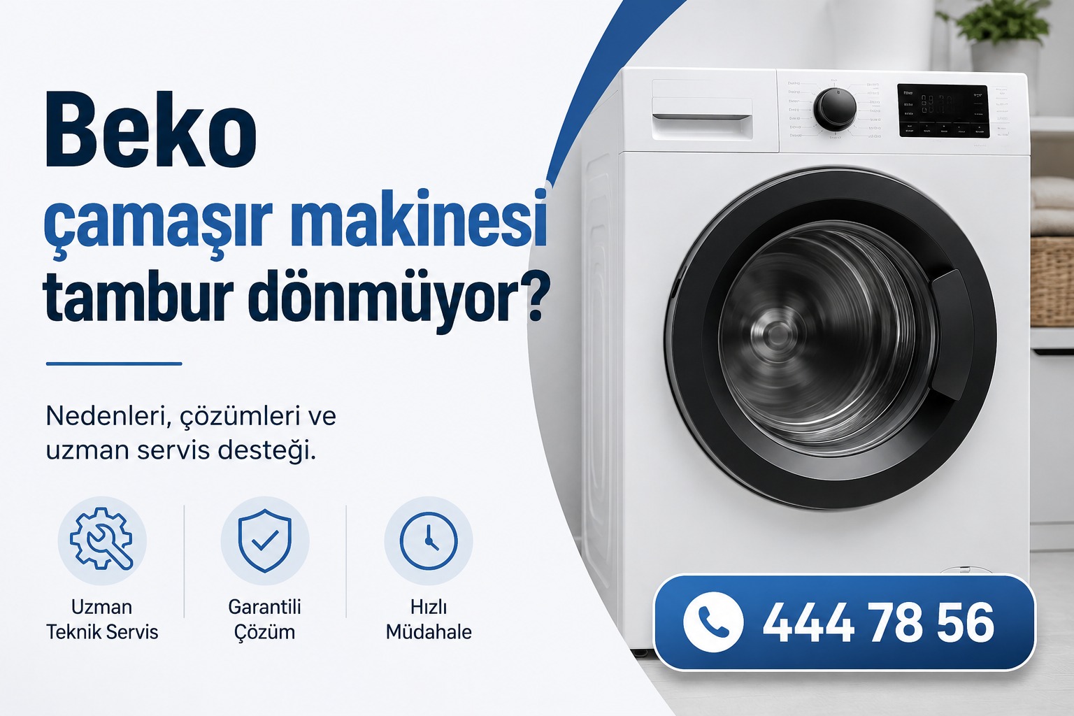 Beko çamaşır makinesi tambur dönmüyor